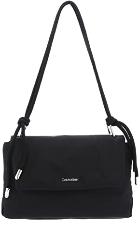 Calvin Klein Roped Shoulder Bag Nylon CK Black