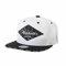 MarkMark Snapback Mütze Diamant Kunstleder Manhattan Patch Flache Krempe Baumwolle Baseball Cap TR2934, weiß, 58