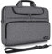 DOMISO Sacoche Ordinateur 14 Pouces Imperméable Pochette PC Portable Sac à Bandoulière Homme pour 14 Acer Aspire 1 Swift 3 / HP Stream 14 Pavilion 14 / Lenovo IdeaPad/Asus, Gris Foncé＋Noir
