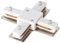 EDO System SEVA Verbinder X für Schiene SEVA X Connector White Beleuchtungssystem Schienenbeleuchtung Schienensystem Stromschienen-Verbinder X-Form Weiß