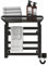 Portasciugamani Elettrico, 500x500mm Radiatore da Bagno Elettrico, Radiatore Scaldasalviette, Scaldasalviette, Elettrico Portasciugamani, riscaldamento in fibra di carbonio, antracite-Black Right