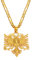 CECECOLEPansr Albanien-Adler-Anhänger-Halsketten Für Männer Und Frauen, Hip-Hop-Persönlichkeit, Albanischer Schmuck, Ethnische Geschenke, Kosovo-Pulloverkette, Anhänger, 45 cm (17,7 Zoll)