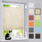 bobodeco Plissee ohne Bohren Klemmfix Faltrollo Jalousie Creme 60x90cm (BxH), Plisseerollo Sichtschutz und Sonnenschutz Blickdicht Easyfix lichtdurchlässig Rollo für Fenster & Tür