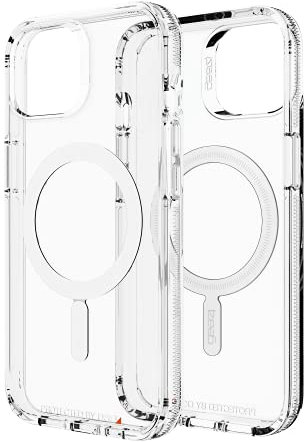 Gear4 Transparent Case for iPhone 13 Compatible with Magsafe, Slim & Lightweight [13 FT D30 Impact Protection] Crystal Palace Snap Series, Clear