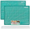 SOL 1pk Self-Healing A4 Cutting Mat and 30cm Ruler - 21cm x 30cm Durable Self Healing Cutting Mat for Sewing - Precision Crafting - Non-Slip and Spacious Design - Bulk Pack for Versatile Use