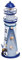ibasenice Eisen-Leuchtturm LED-Dekorationen Schmuck-Accessoires Outdoor-Dekorationen Leuchtturm-Handwerk Leuchtturm-Dekorationen Leuchtturm-Heimdekoration Leuchtturm-Dekorationen Eisen-Leuchtturm-Eise