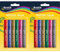 Bostik Glitter Glue Pens for Arts and Crafts, Easy to Use, Less Mess, Washable, Solvent Free, UKCA and CE Approved, 6 Coloured Glue Pens (Pack of 2)