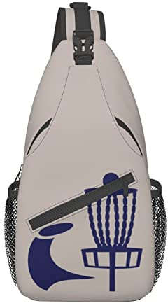 Disc Golf Icon Basket Cross Brusttasche Sling Rucksack Mode Wandern Tagesrucksack Unisex Brust Umhängetasche