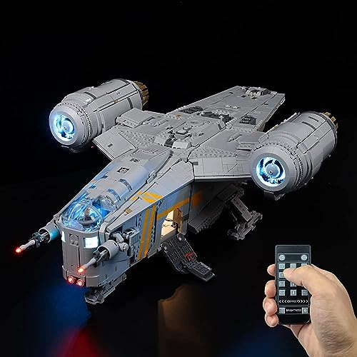 Kyglaring LED-Beleuchtungsset (ohne Modell) - Kompatibel mit Lego-75331 Star Wars The Razor Crest Building Blocks Model Set - Nur Leds, kein Brick Set (Classic Remote Version)