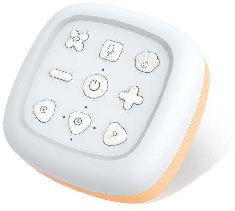 COLORLAM Máquina de Ruido Blanco Máquina de Sonido Portátil con 7 Luces Nocturnas 30 Sonidos Volumen de 16 Niveles Temporizador/Función de Memoria/Grabación Terapia del Sueño para Bebé, Niño o Adulto