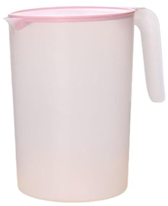 Dubbulon Pichet À Eau Plastique () - Grand Pichet D' Eau Froide Boissons Pichet | Pichet À Boisson avec Couvercle, Cruches d'eau Légères | Pichet 2 Litre, Pichet À Boisson avec Couvercle