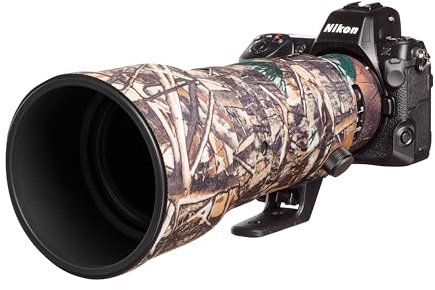 EasyCover - Lens Oak - Protecteur d'objectif - Protection pour l'objectif de Votre Appareil Photo – pour Nikon Z 400 mm f/4,5 VR S - Forest Camouflage
