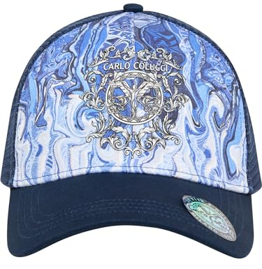 Carlo Colucci Truckercap mit Allover Print Navy OS