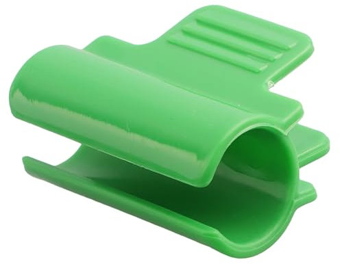 40Pcs Garden Netting Clips, Greenhouse Film Clamp Plant Cover Sheeting Fixing Clip Frame Shading Net Rod Clip, Thickened Plastic, Suitable for Diameter 16mm Pole (Green, 16mm)