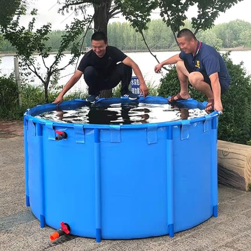 Piscine Hors Sol/ Cadre Piscine 60 80 100 120 CM De Profondeur Piscine Hors Sol À Cadre Rond, Piscine Familiale Pour L'extérieur Avec Patch De Réparation, Baignoire En Plastique Dur(785L/207GAL - 1X1M