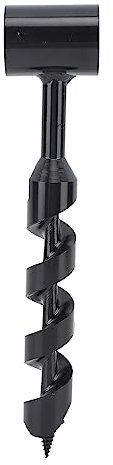 Manual Earth Auger, High Speed ​​Steel, Easier to Drill, Multifunctional Handmade Wood Drill for Outdoor Use