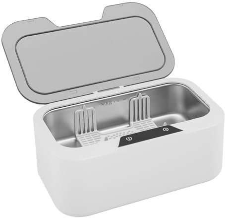 Ultraschallreiniger,Ultraschallreinigungsgerät,Touchscreen Digitalanzeige, Drei-Ebenen-Modus,Ultraschallgläser Für Zahnersatz,Ringe,Uhr,Münzen