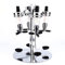 Premium Aluminium 4 Bottle Rotating Drinks Dispenser Stand Bar Optics Set with Revolving Liquor Spirit Dispenser Stylish Rotary Design for Bars and Home Bars