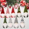 Weihnachten Deko Wichtel Anhänger Christbaumschmuck 9 Stück Weihnachtswichtel Figuren Klein Weihnachtsanhänger Weihnachten Hängend Ornamente Set Weihnachtsbaumschmuck für Weihnachtsbaum deko