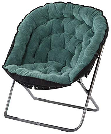 KG7HQRP Renovierungshaus faltbarer Sitz, Zuhause, Innenbereich, Freizeitmöbel, Hocker, groß, Erwachsene, faltbar, Mondstuhl, Sonne, abnehmbar, faules Sofa, rund, tragbar, Liege (Farbe: Grün, Größe: 70