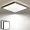 slochi 2 Stück LED Deckenleuchte mit Bewegungsmelder Innen Radar, 3Farben - 3000K/4000K/6500K, 18W Lampe mit Bewegungssensor, 22cm Sensor Flach Deckenlampe für Flur Wand Treppe Küche Balkon, Schwarz