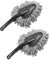 Flaconi 2PCS Cepillo De Cera para Coche,Quitapolvo de Microfibra para Coche,Plumero Coche,Plumero Atrapapolvo Microfibra Lavable,Adecuado para Coche,Bicicleta,RV,Barcos O Uso Doméstico (Gris)