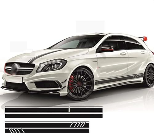 5 Stück, für AMG Edition 1 KOMPLETTES Set Streifen Aufkleber Seiten USW. - Mercedes A45 ACLASS W176#0131