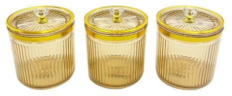 3 PAGEN® Vorratsdose mit Deckel 3er-Set, Set von 3 Keksdosen, Snackbox, Deko Gebäckdose & Keksdose, Dose für Plätzchen & Süßigkeiten, Aufbewahrung für Lebensmittel, H 10 cm, transparent, Acryl