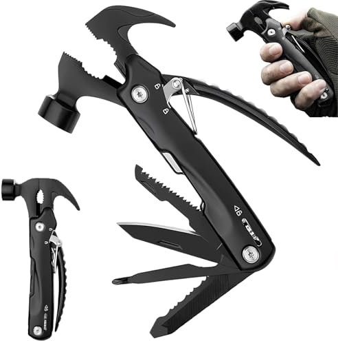 ChaneeHann Pinza Multiuso 12 in 1 Coltellino Multifunzione con Sacco Oxford e Scatola, Attrezzo Perfetto per Campeggio e Attività Outdoor
