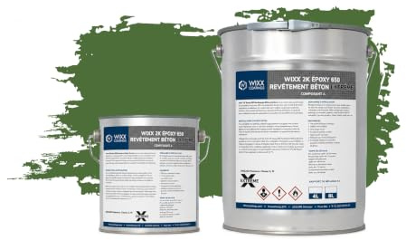 Wixx 2K Époxy 650 Revêtement Béton Extrême - RAL 6010 | Vert herbe - 10L