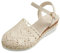 akwuiopt Platform Closed Toe Wedge Heel Sandals For Women, Espadrilles Sandal Lace Flat Sandals Dance Sandal Wedding Shoes Slingback Platform Shoe Summer Shoes With Adjustable Ankle Strap Size 4-7.5