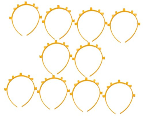 TOGEVAL Leuchtstab Haarschmuck Gelb 50 Stück Konzert Haardekor Partyzubehör Stirnband Zubehör