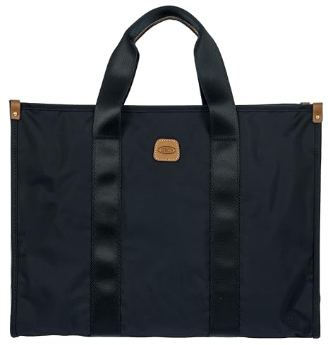 Bric's X-Travel Medium Shopper Bag, Waterproof Tote with Reinforced Bottom, Padded Laptop Pocket and Trolley Strap