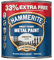 HOCHSTE® Hammerite Metal Smooth Silver Paint, Quick-Drying Formula, Corrosion Protection, DIY Enthusiasts, Perfect For Gates, Railings, Garden Furniture, Indoor And Outdoor Use, (1L)