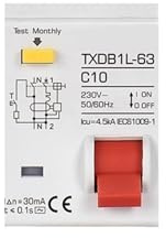 Interruptor diferencial RCCB RCD tipo A/AC RCBO DPNL, interruptor diferencial de corriente residual, 16 A, 20 A, 32 A, 40 A, 50 A, 63 A(20A)