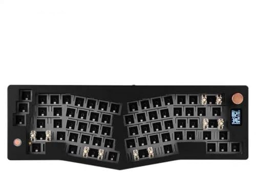 eRgDFS ABM066 Barebone-Kit, Alice-Layout, über programmierbare Hot-Swap-fähige 2,4-GHz-Typ-C-Konnektivität, kompatibel mit Win(Black.)
