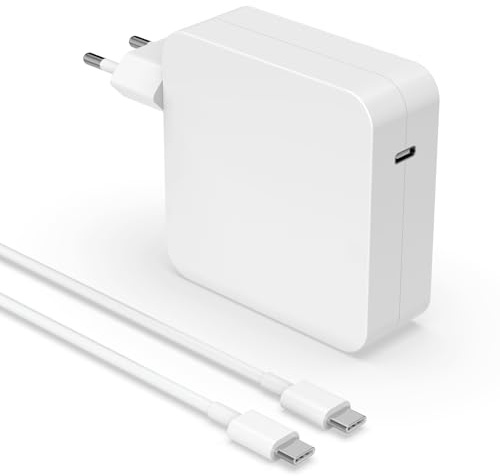 Caricatore USB C 96W per MacBook, Adattatore di Alimentazione con Cavo 2m