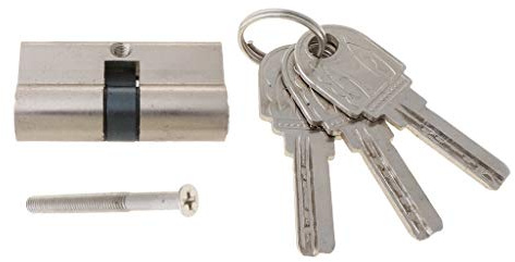 Serrure à cylindre de serrure de porte d ' entrée avec 3 clés antivol, serrure intérieure de sécurité, serrures de porte d ' entrée à cylindre ouvert unique