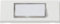 Heidemann 70060 Plaque de Sonnette avec Porte-nom, éclairée Simple Blanc Pur 24 V/1 A