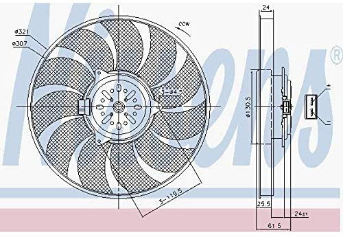 Nissens 85786 Lüfter Kühlung des Motors