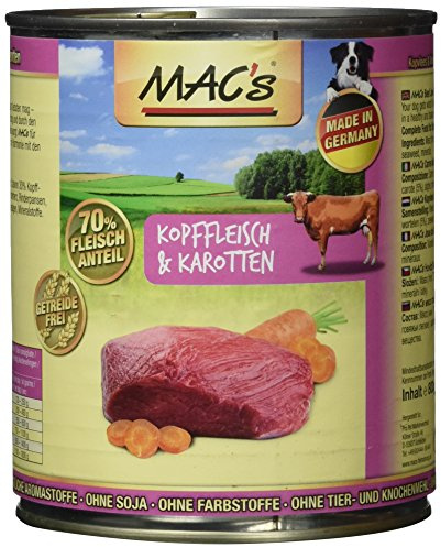 Mac's Kopffleisch & Karotten, 6er Pack (6 x 800 g)