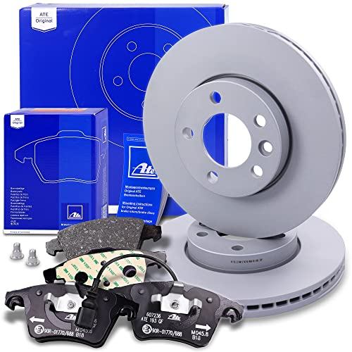 ATE Bremsenset Vorderachse inkl. Bremsscheiben vorne Ø 308 mm belüftet und Bremsbeläge vorne + Warnkontakt Kompatibel mit VW MULTIVAN T5, T6, TRANSPORTER T5 + T6