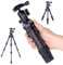 AOKA Treppiede compatto leggero in fibra di carbonio con testa a sfera a 360°, mini treppiede da viaggio per telefoni cellulari e fotocamere mirrorless compatte da 39,9 cm/0,4 kg