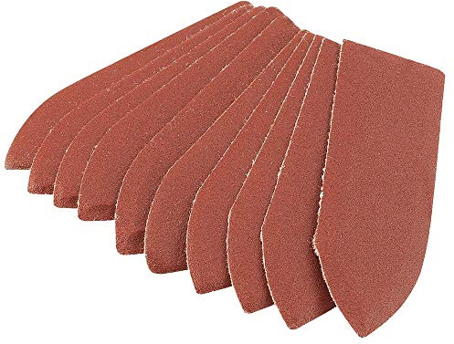 Draper 02928 Ten 240 Grit Hook and Loop Finger Sander Sheets (67 x 67 x 22mm)