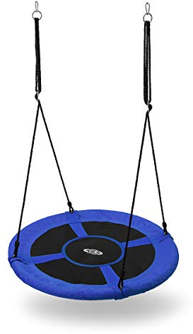 Nils Balançoire nid d'oiseau pour enfants et adultes - 100 cm - Balançoire de jardin robuste - Charge maximale 150 kg - Résistante aux intempéries