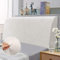 TAOCOCO Copri Testiera Letto, Testiera Letto Matrimoniale, Copritestiera Elastico, Morbido Tessuto Velour Stretch, Lavabile, Design All-In-One, Bianco 150-170 cm