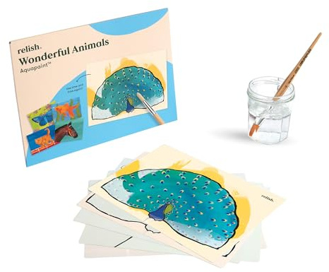 Relish Demenz-Wunderbare Tiere-Aquamalerei – Aktivität | Wiederverwendbare Wassermal-Aktivität für Demenz. Fördert Kreativität, Entspannung und sanfte Stimulation.