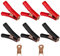 EEEKit 6PCS Car Battery Alligator Clips, 100A Electrical Crocodile Jump Leads Clips with Terminal, Booster Charging Cable Clamps