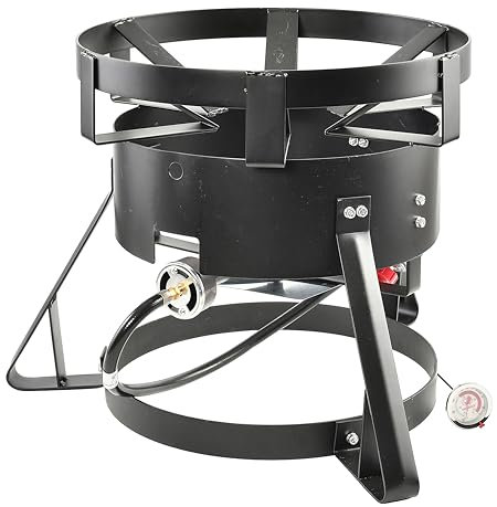 King Kooker Cocina exterior 1700A, negro