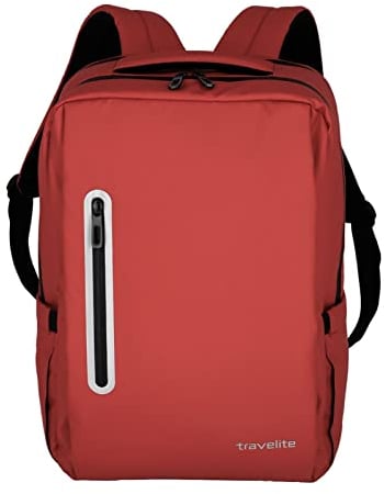Travelite Basics Boxy Rucksack Rot